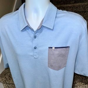 *TRAVIS MATHEW* double logo lightweight casual golf ⛳️ polo shirt - XL - mint!